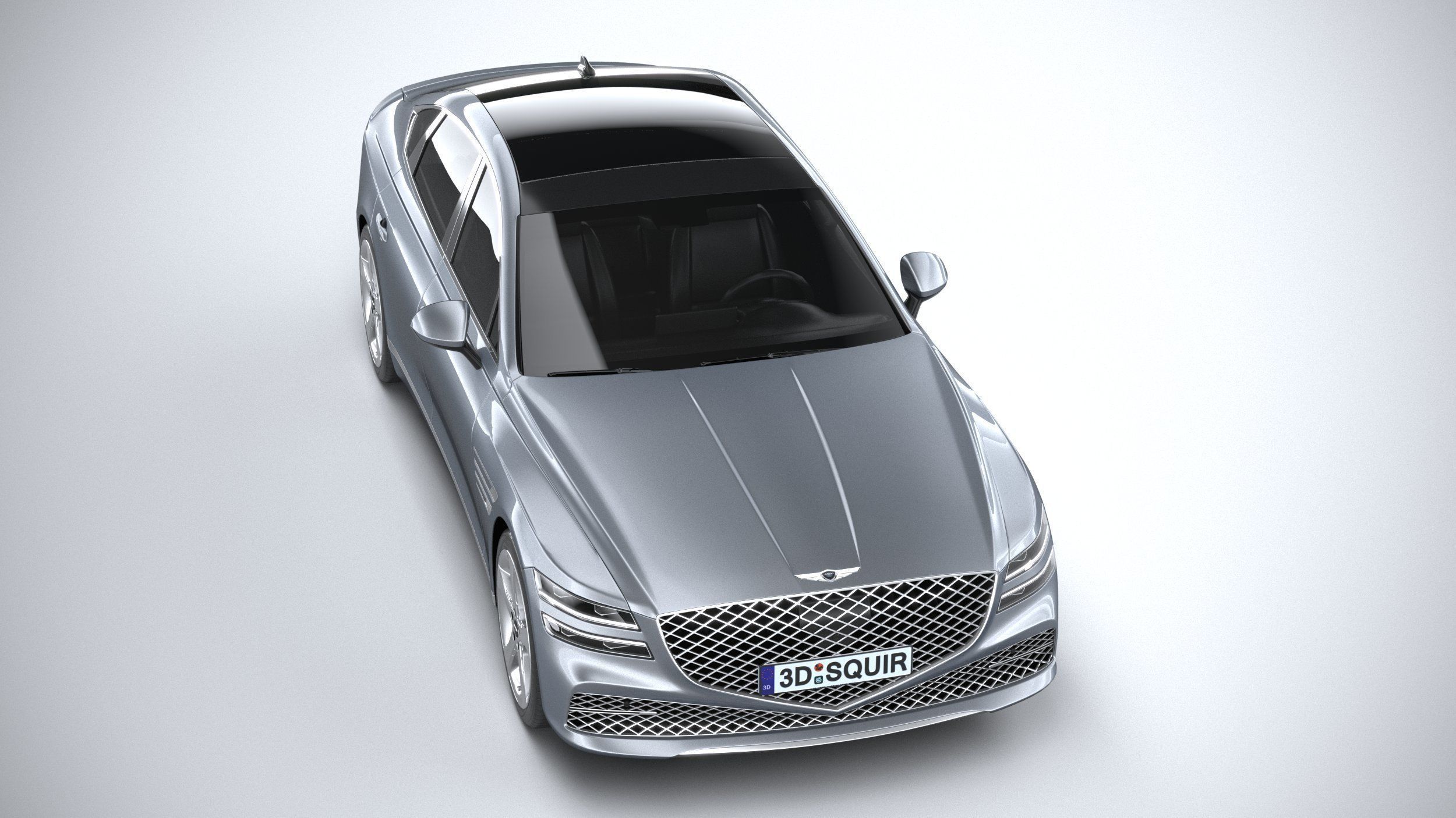 Genesis G80 2021 3D model_12