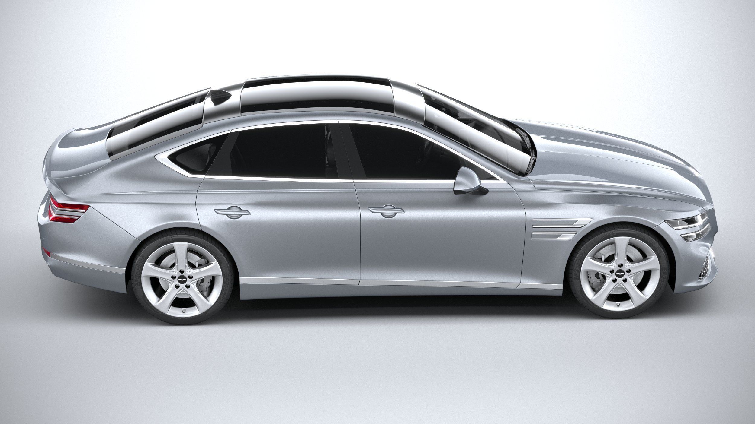 Genesis G80 2021 3D model_11