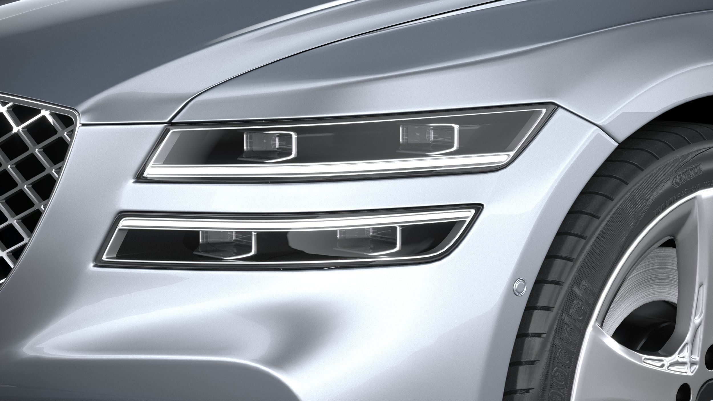 Genesis G80 2021 3D model_14