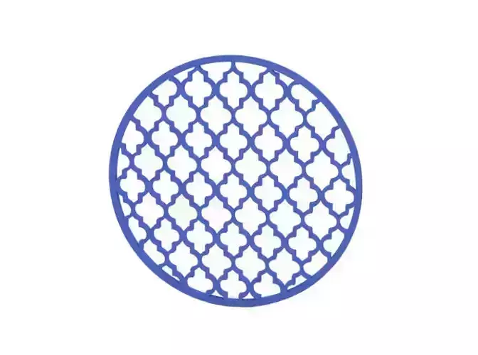 Coaster lattice pattern
