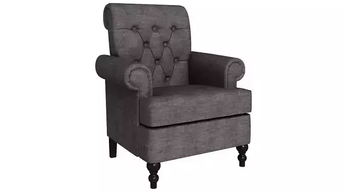 Modern looking black armchair 321