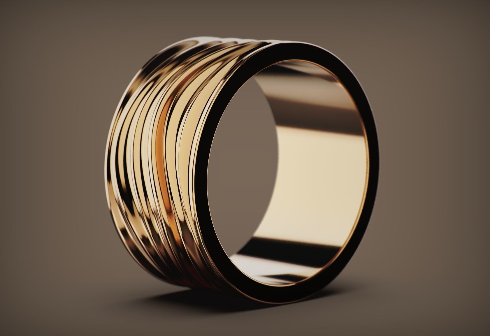 Ring Waves 3d Model 3D print model_7