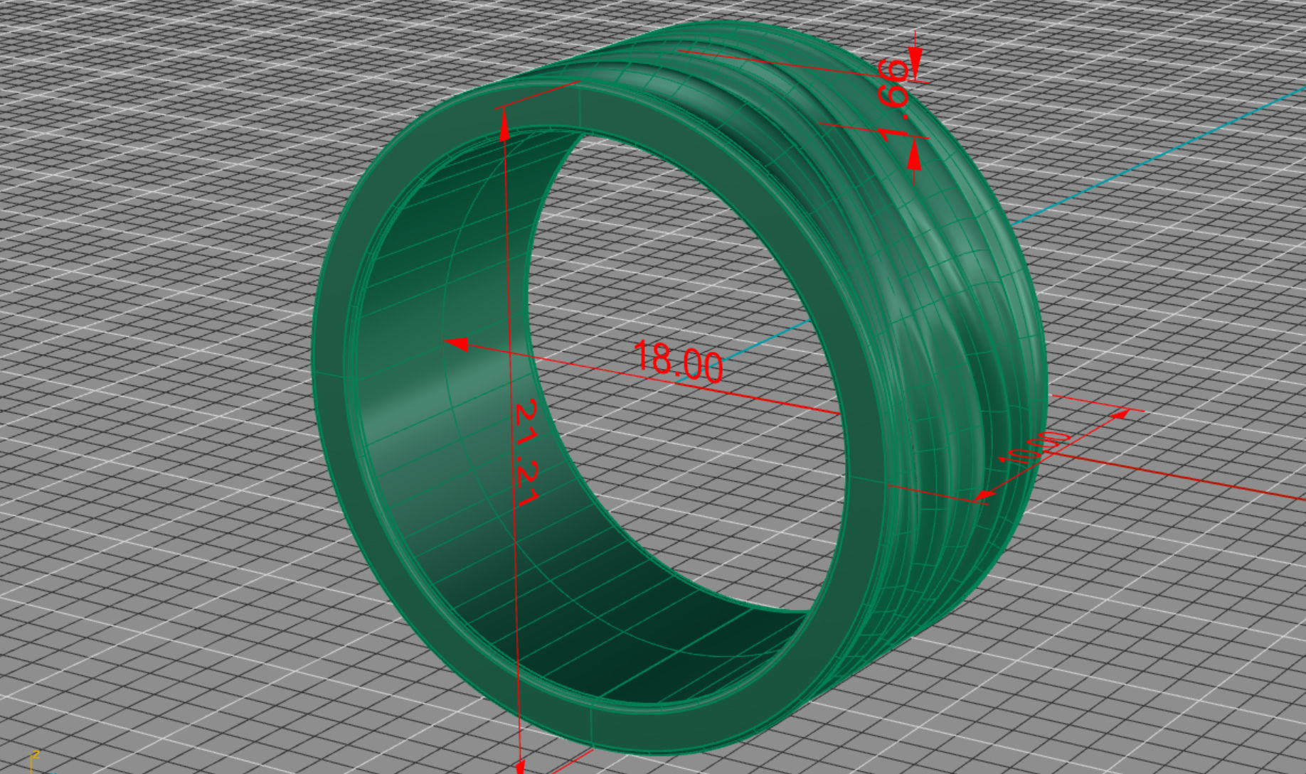 Ring Waves 3d Model 3D print model_13