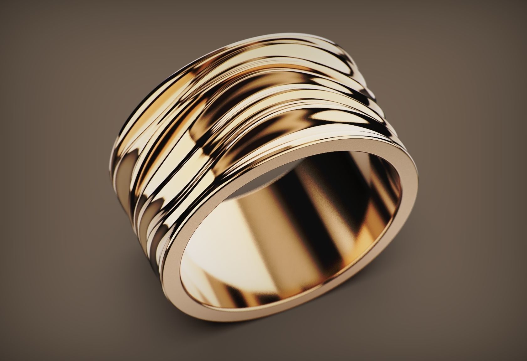Ring Waves 3d Model 3D print model_5