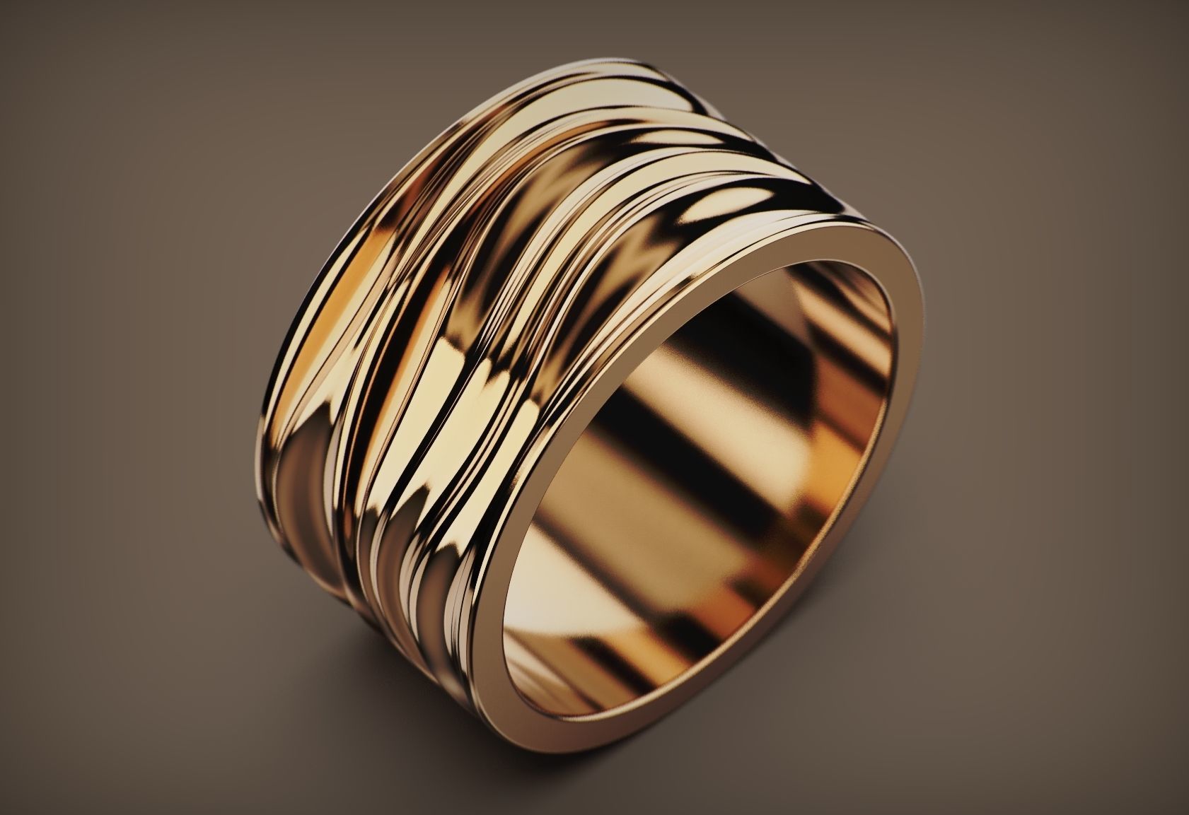 Ring Waves 3d Model 3D print model_6
