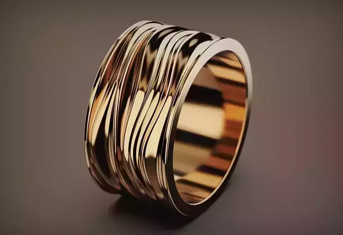 Ring Waves 3d Model