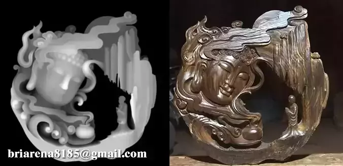 Bodhisattva Goddess of Mercy 3D print model