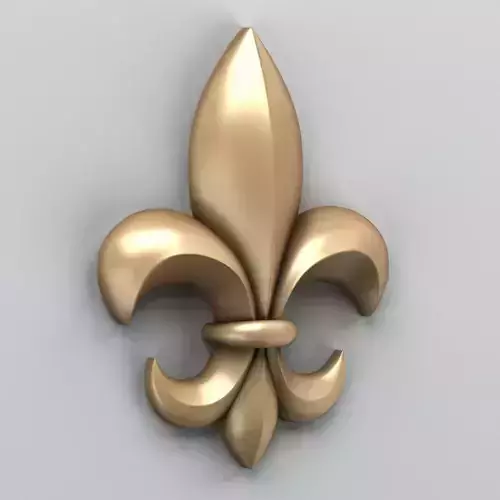 Carved decor vertical Free 3D model