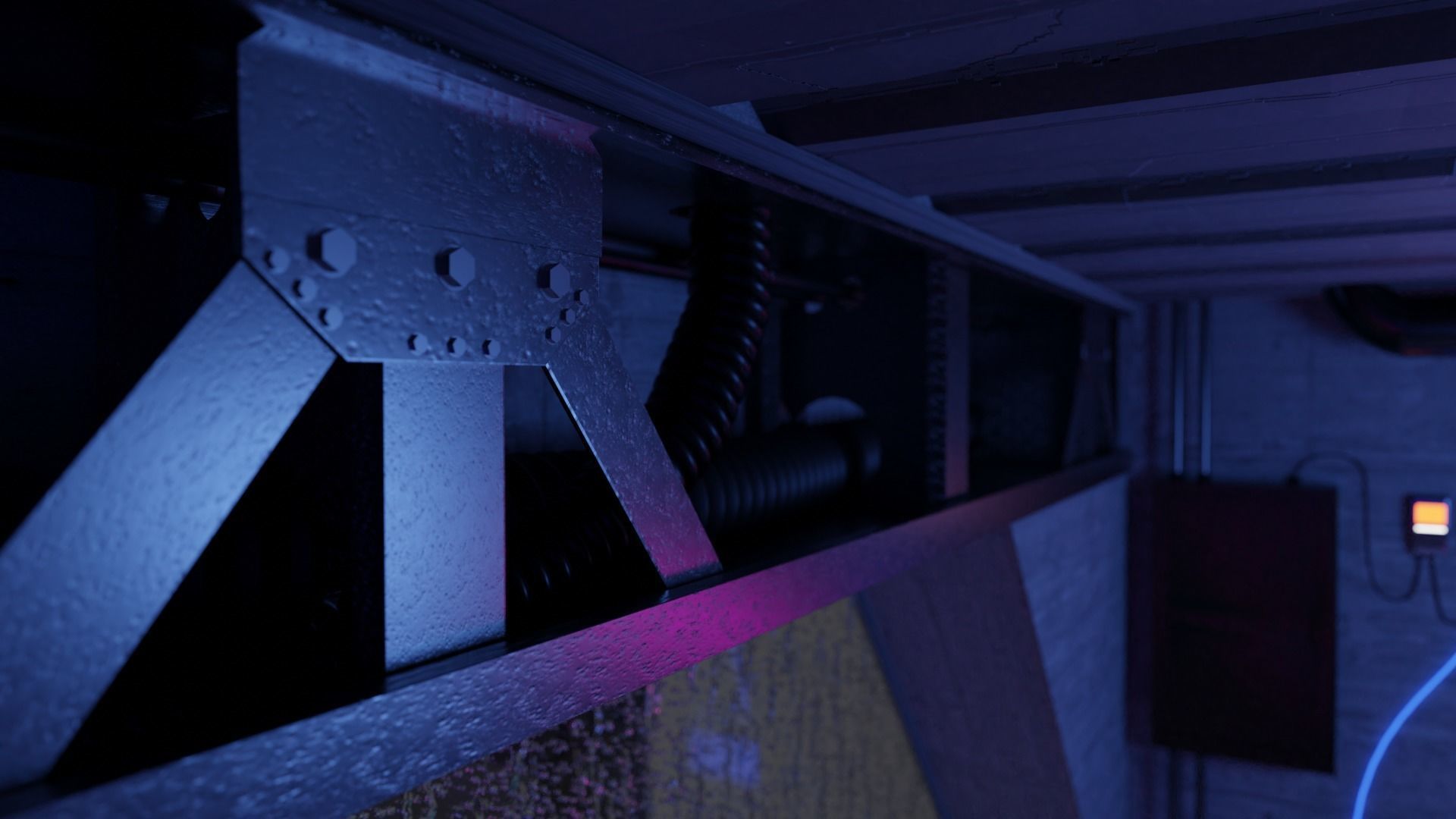 Cyberpunk Apartment Scene - High Detail 3D model_3
