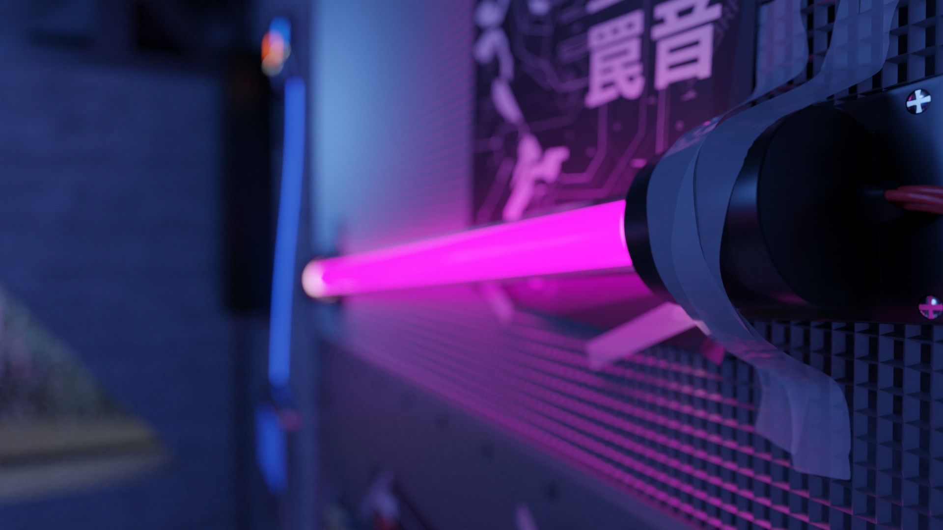 Cyberpunk Apartment Scene - High Detail 3D model_2