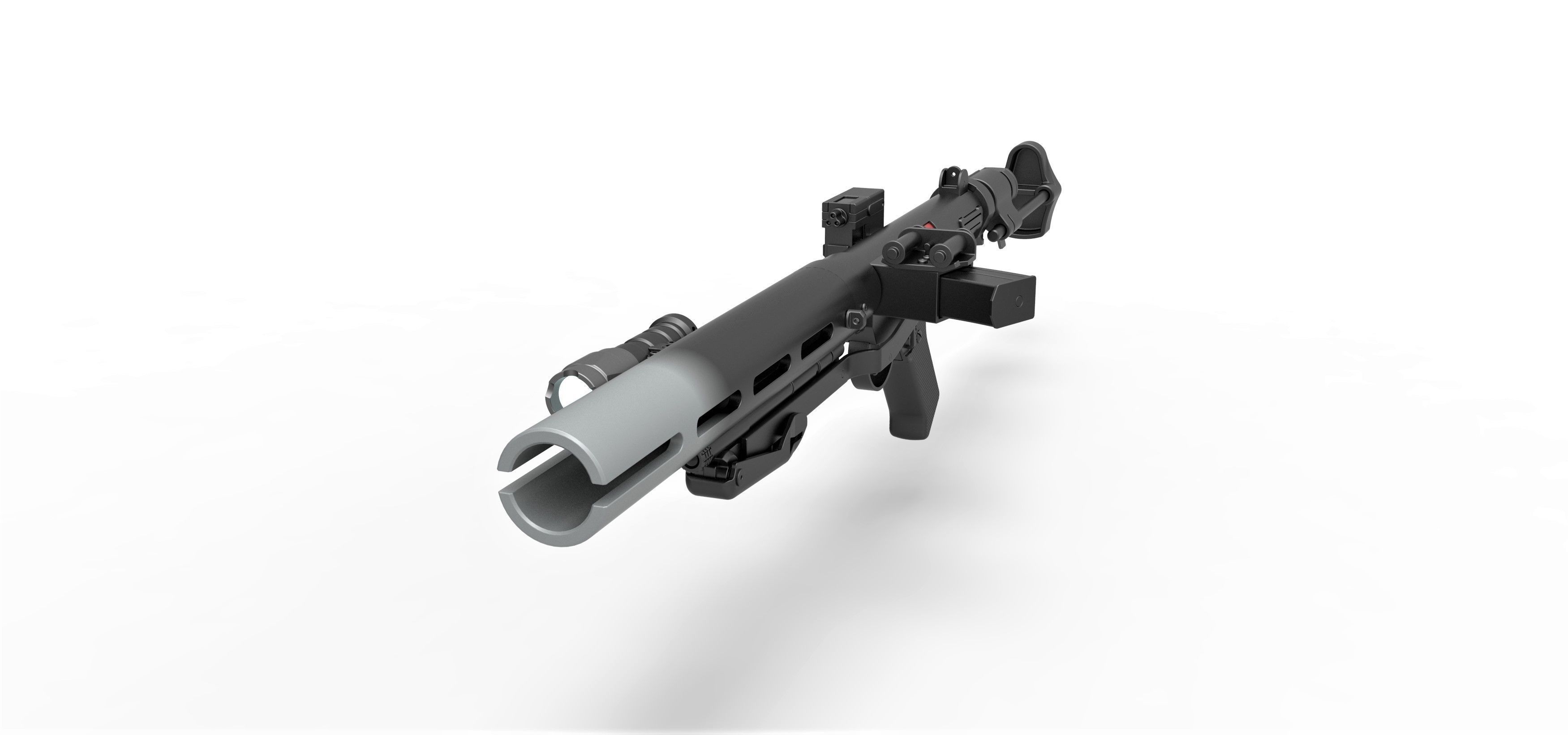 Death trooper blaster rifle E-11D Rogue One A Star Wars Story 3D model ...