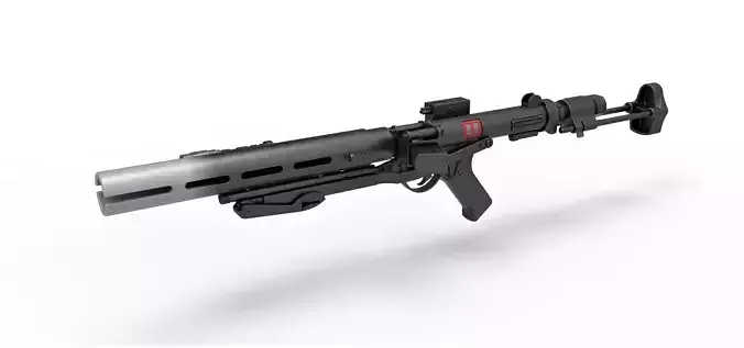 Death trooper blaster rifle E-11D Rogue One A Star Wars Story 3D model