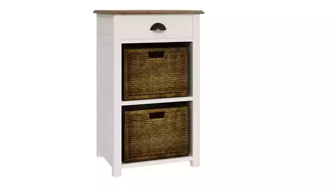 White storage with baskets 119