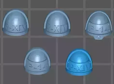 P-XIV - Shoulder pad Free 3D model