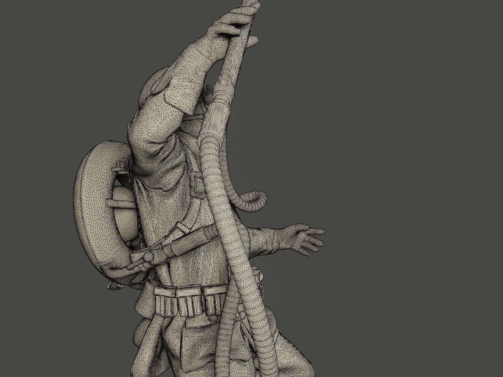 German soldier ww1 killed G5 3D print model_11