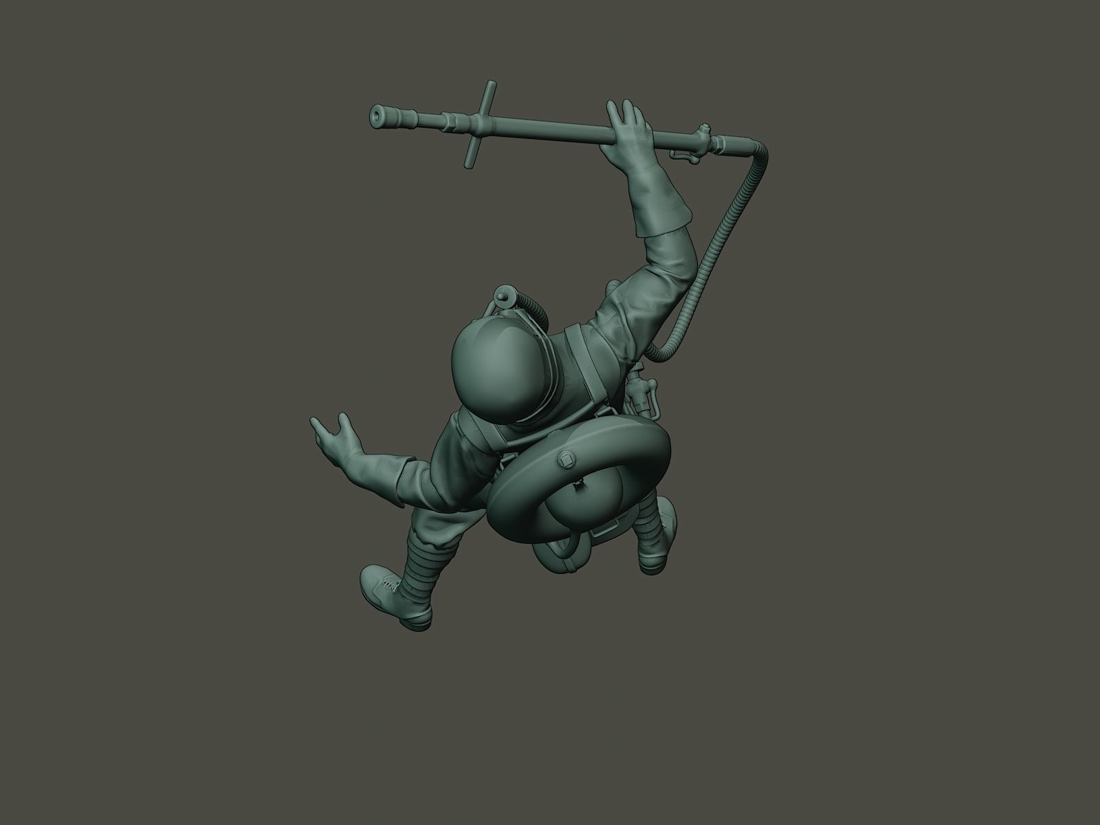 German soldier ww1 killed G5 3D print model_22