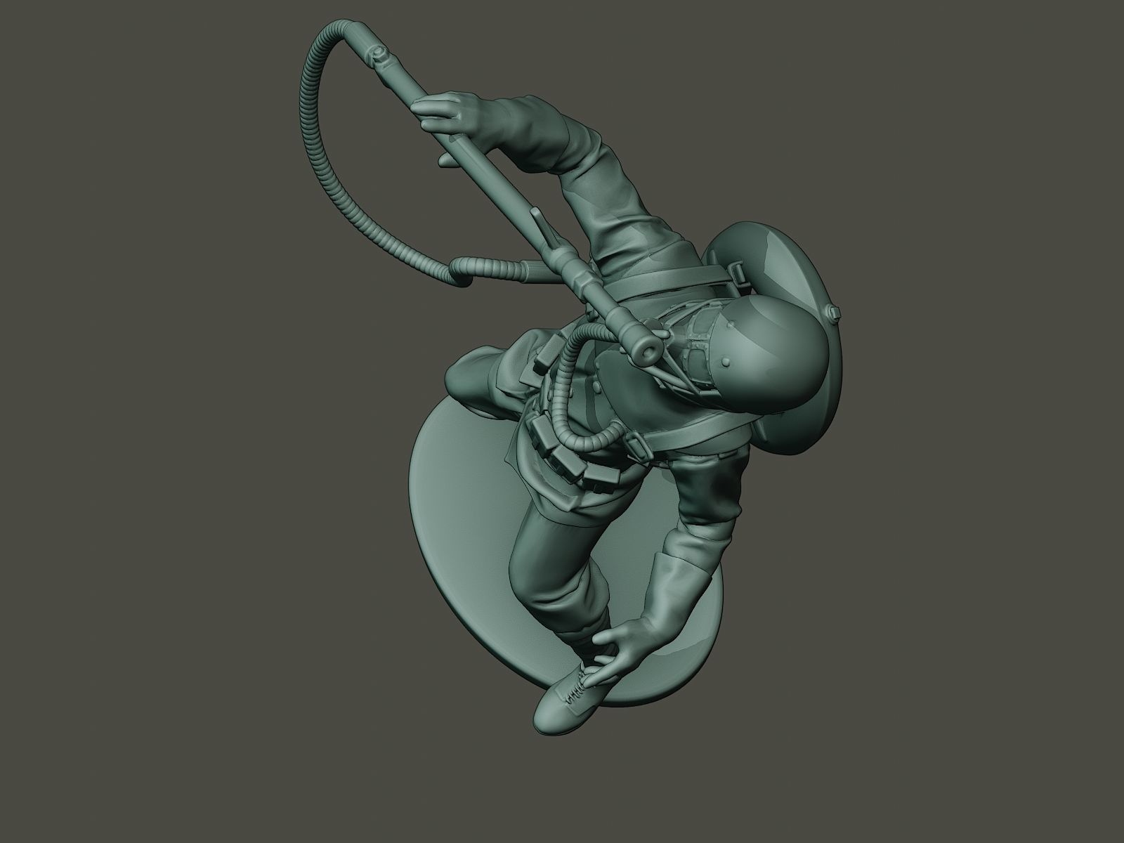 German soldier ww1 killed G5 3D print model_15