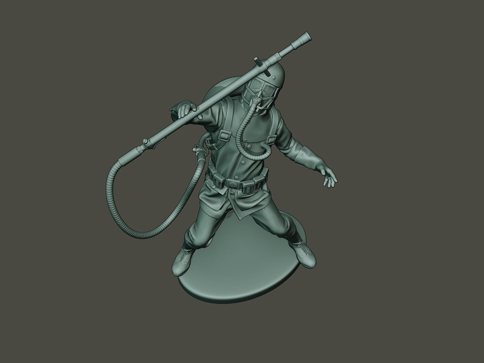 German soldier ww1 killed G5 3D print model_14