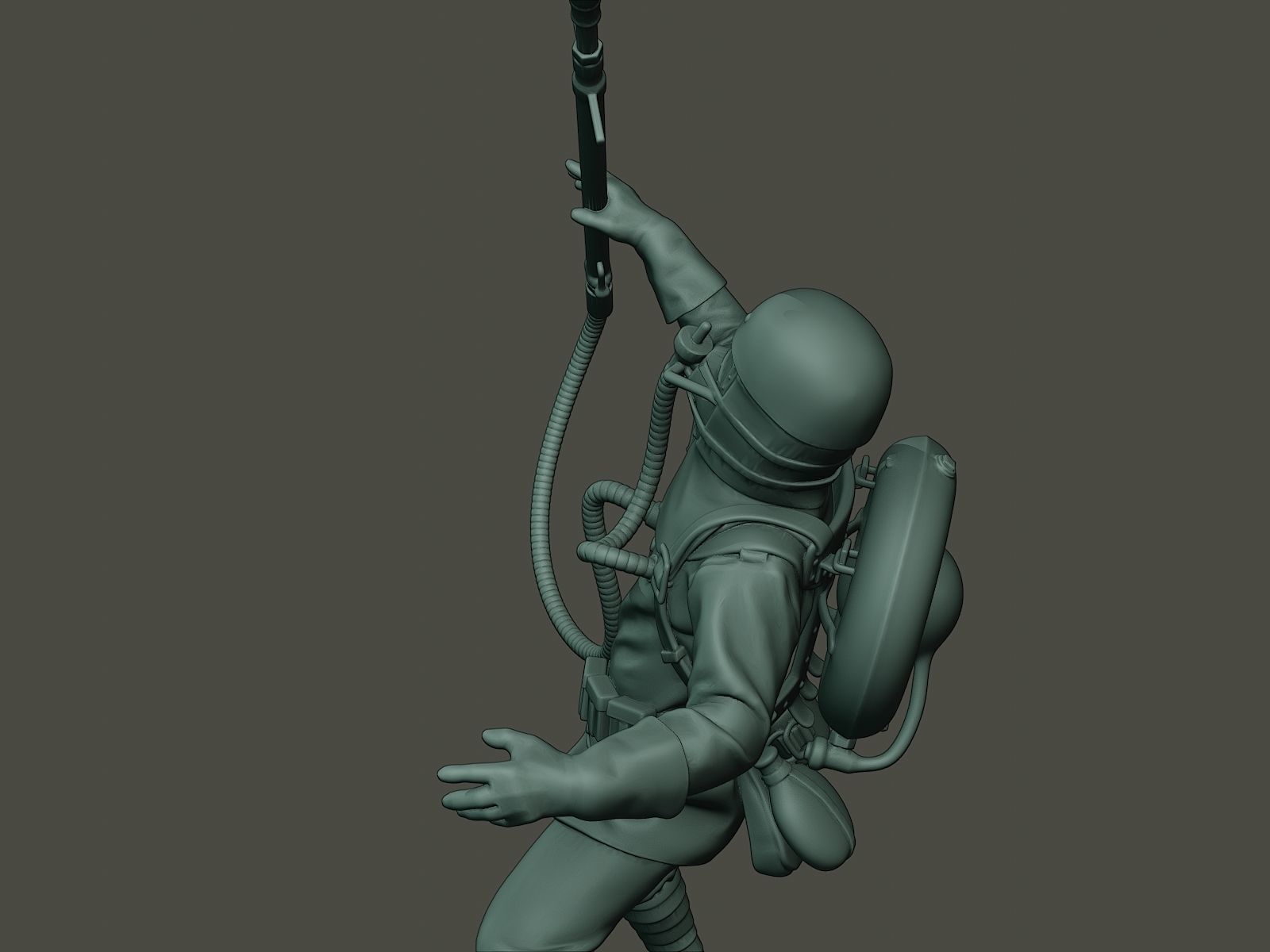 German soldier ww1 killed G5 3D print model_20