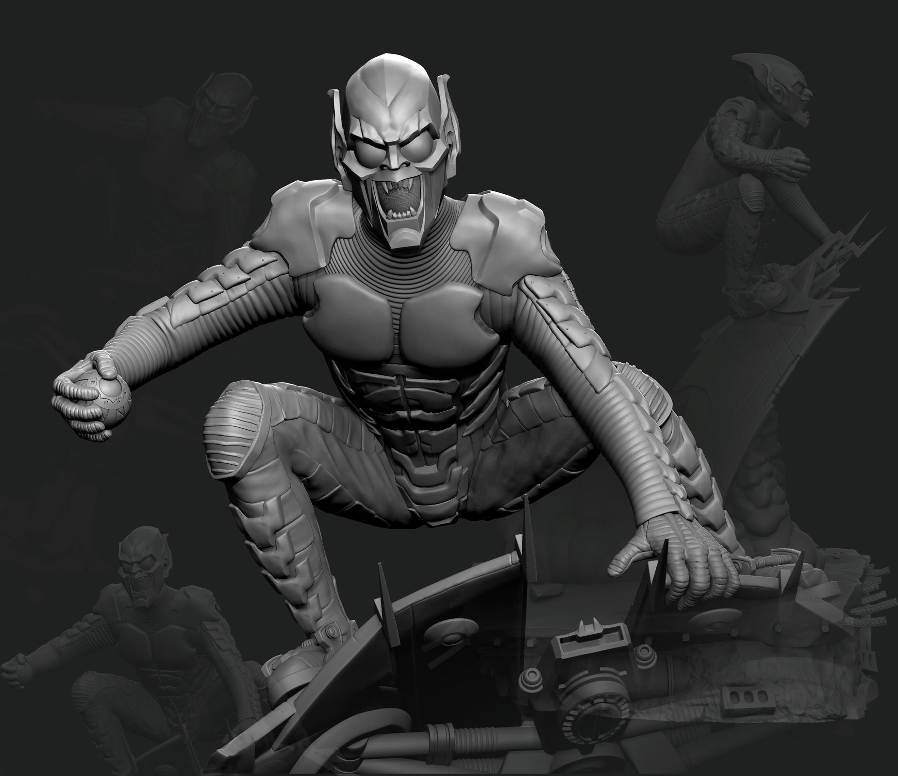 Green Goblin  3D print model_14