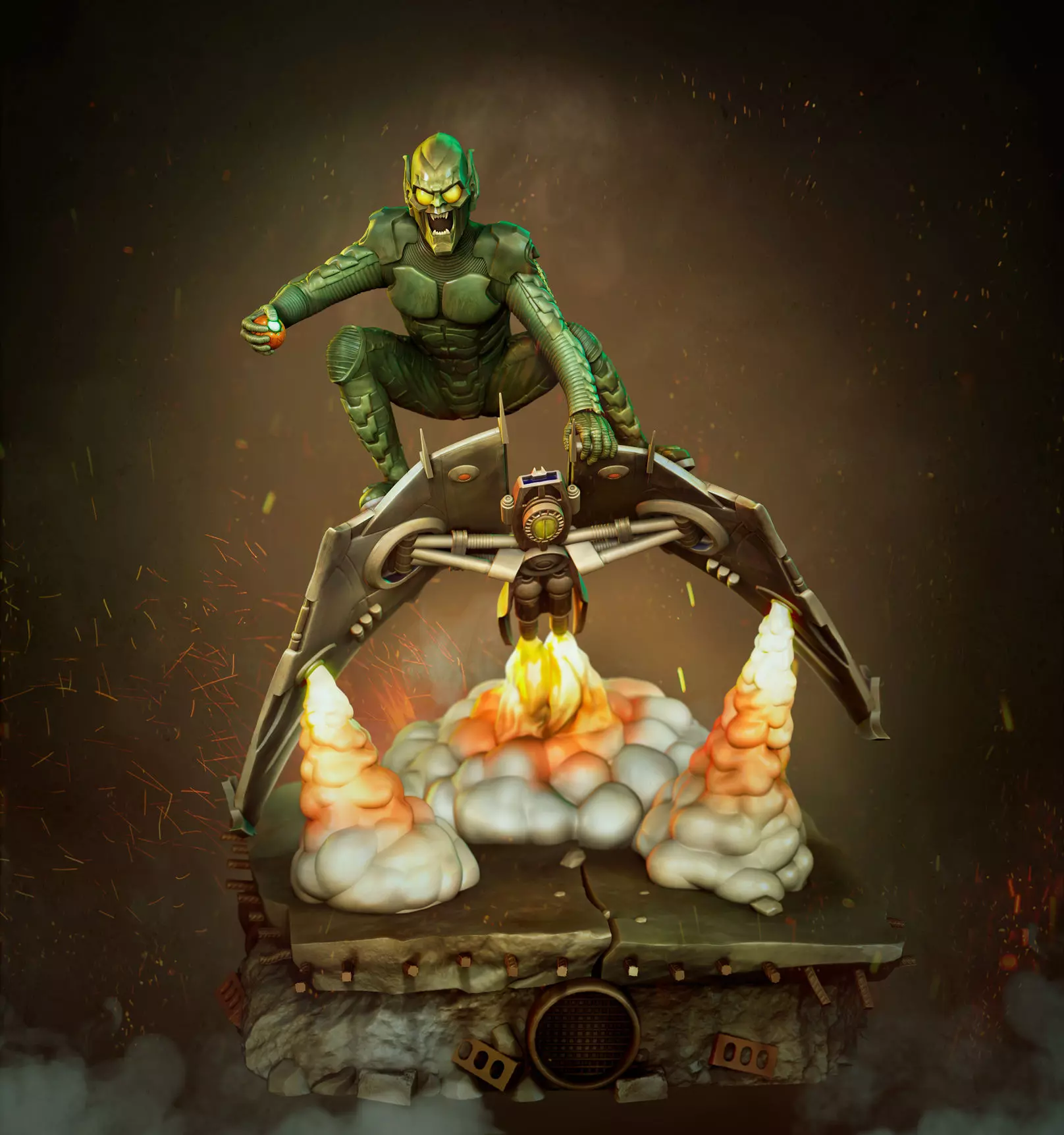 Green Goblin  3D print model_0