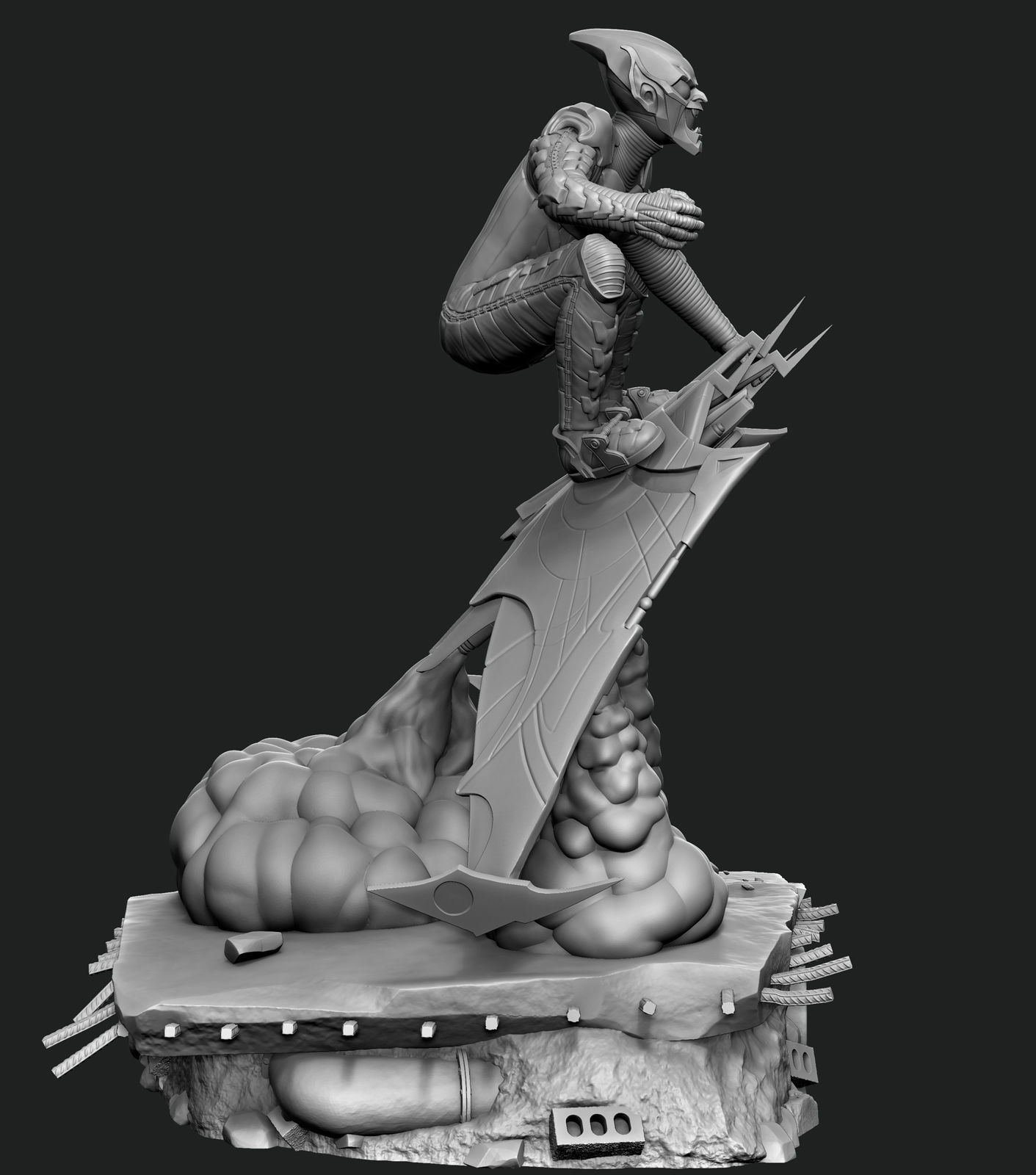 Green Goblin  3D print model_4