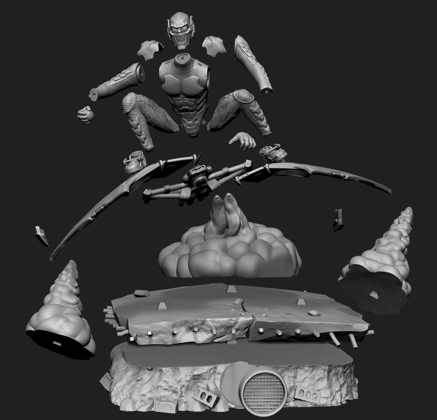 Green Goblin  3D print model_15