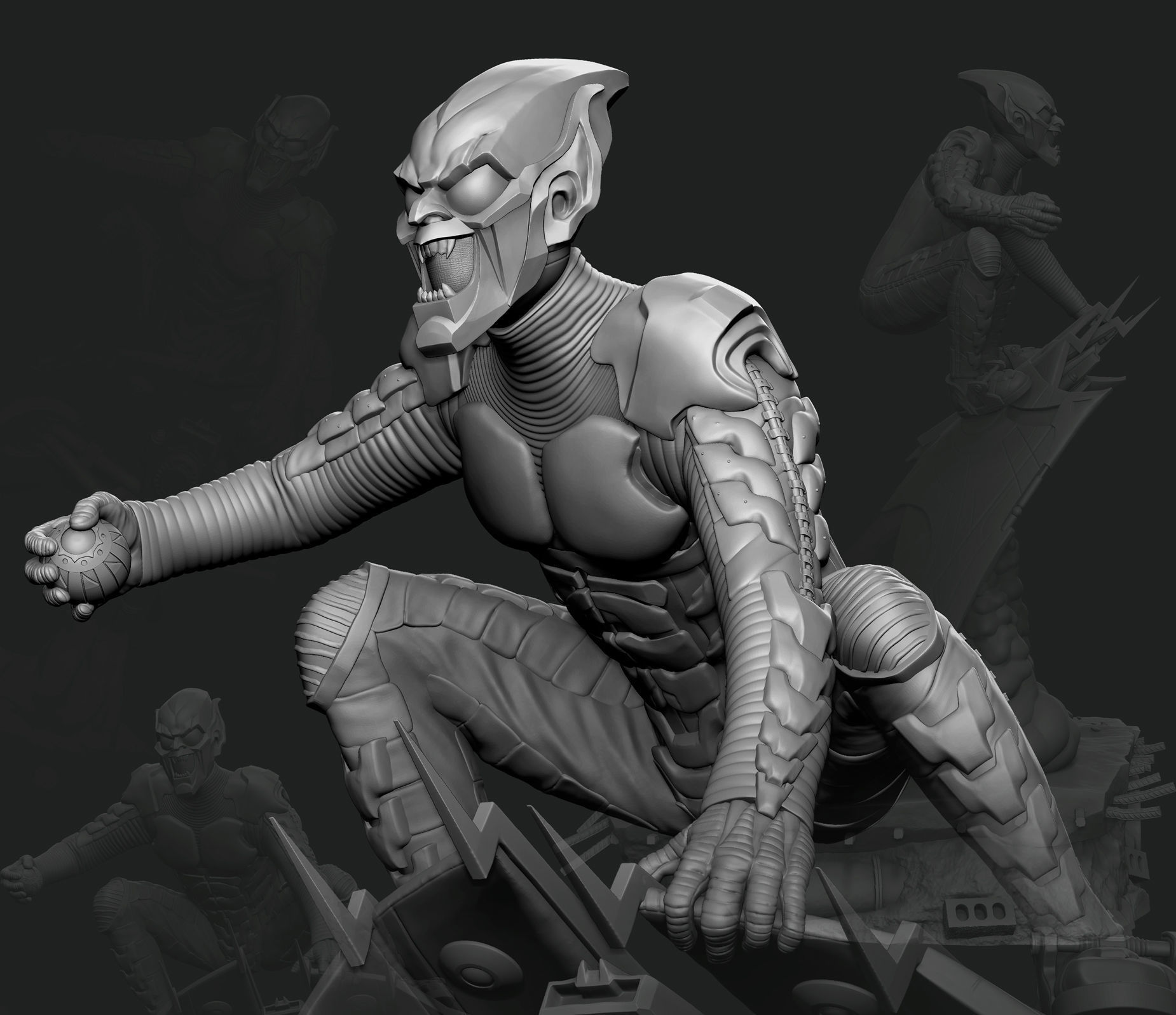 Green Goblin  3D print model_13