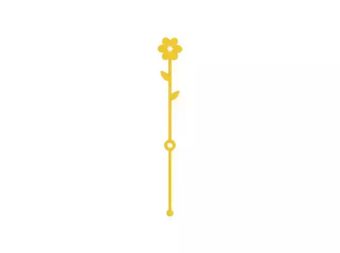 Stirrer flower on stick