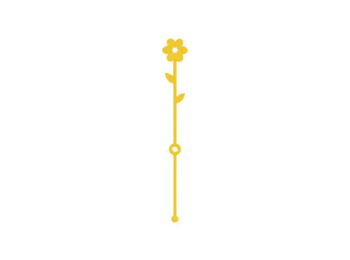 Stirrer flower on stick 3D print model_0
