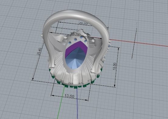 RING HURREM SULTAN 3D print model_5
