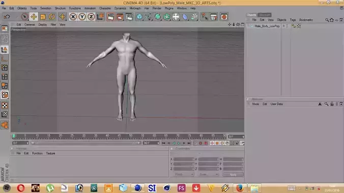 man body Free low-poly 3D model