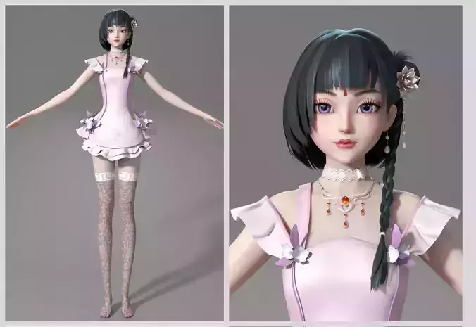 cartoon manga girl asian Japanese anime Loli characters