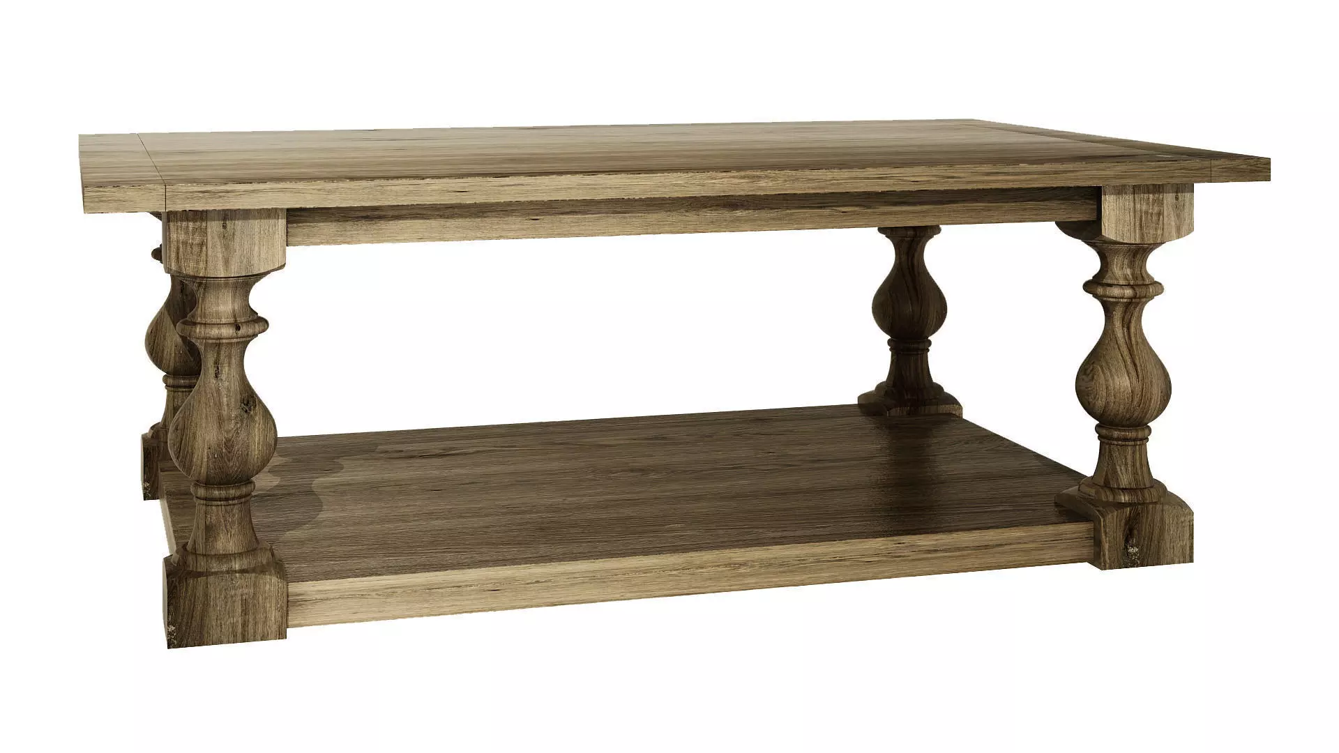 Modern wooden table 268 3D model_0