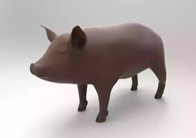 Pig 3d model 3D print model