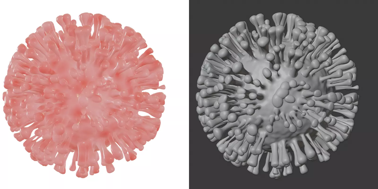 Corona Virus free Free 3D model