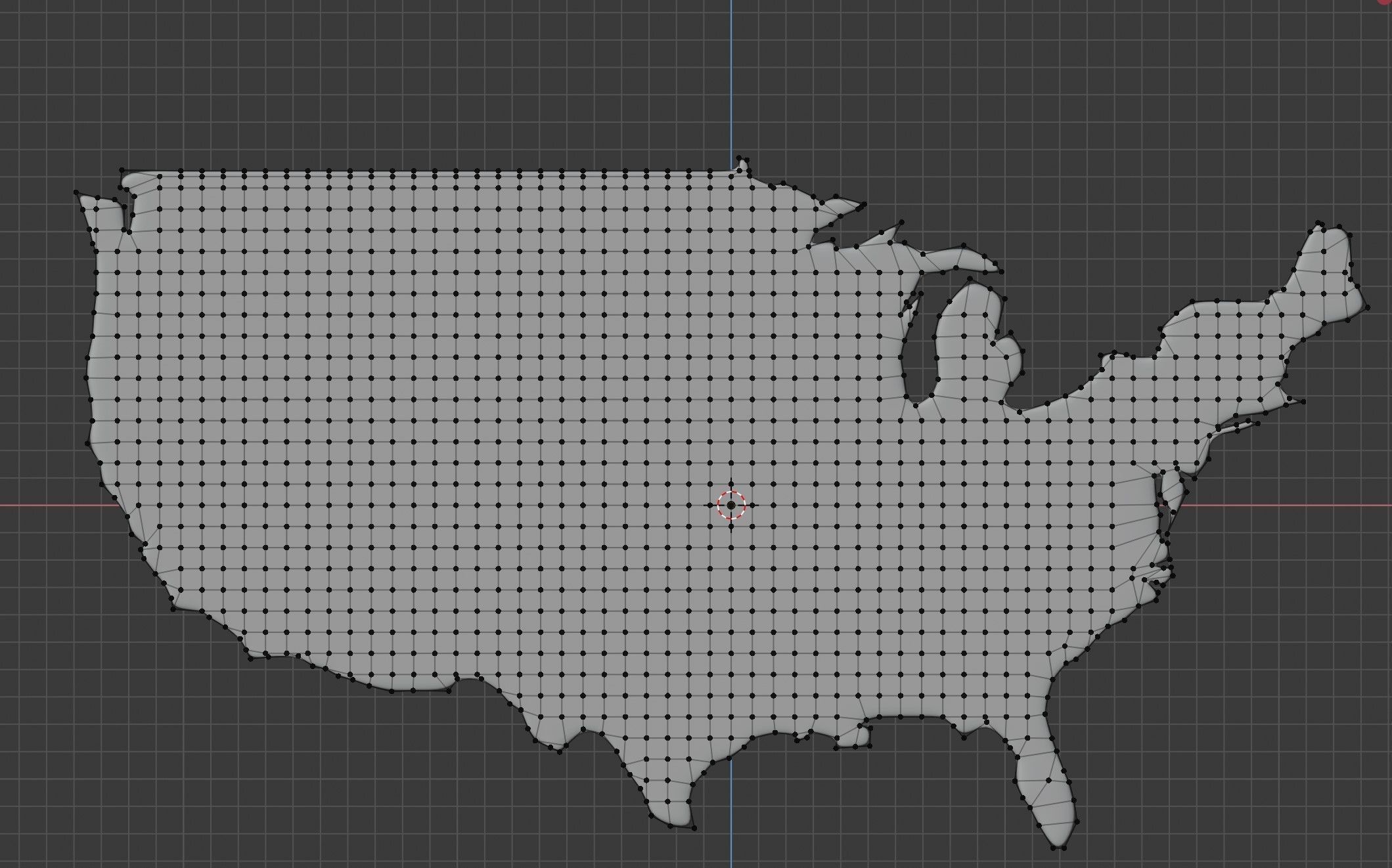Map of most popular countries land border with flag 3D model_3