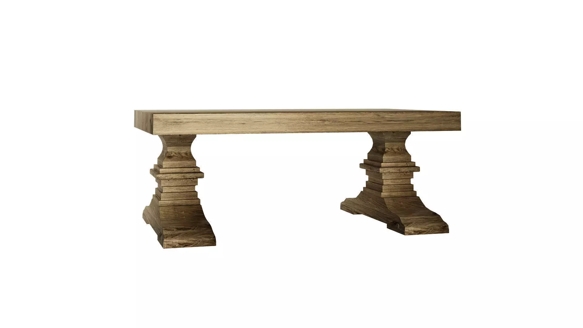 Wooden Table 3D model_0