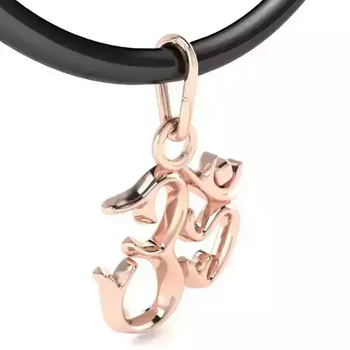 Jewelry Sacred Symbol Om Pendant with a bail