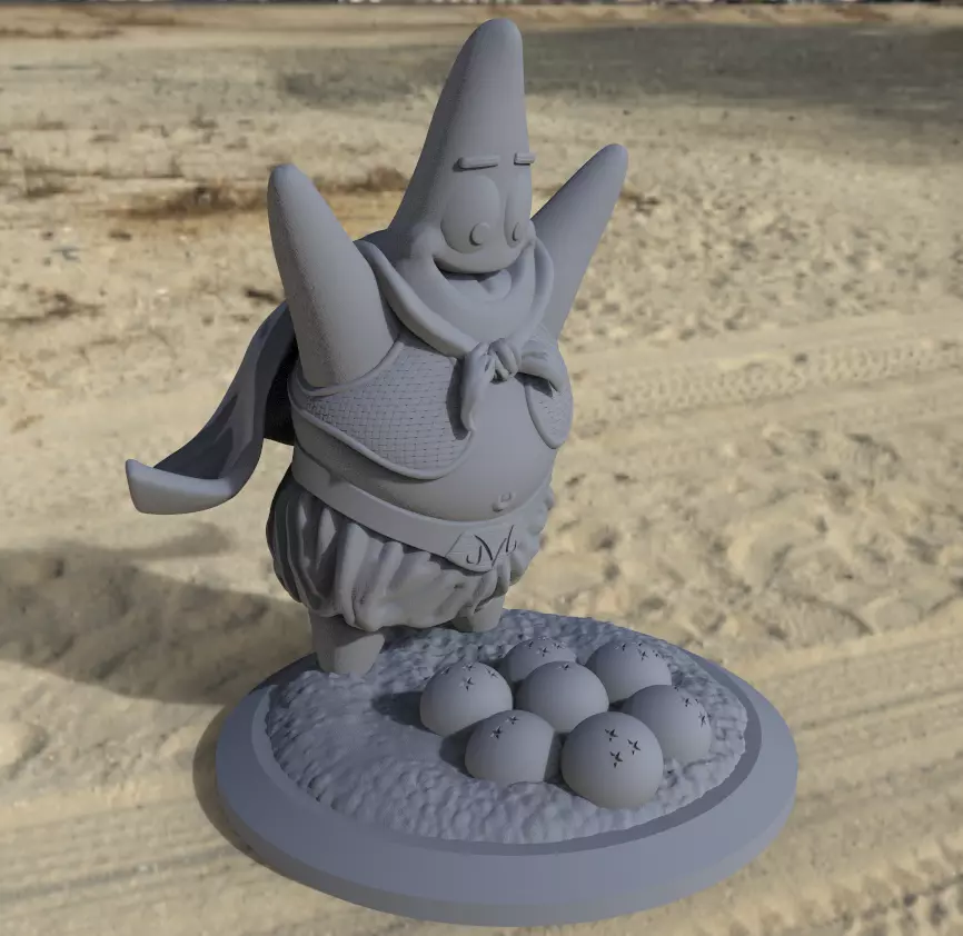 Fat BuuTrick - Mix DBZ - SpongeBob 3D print model_0