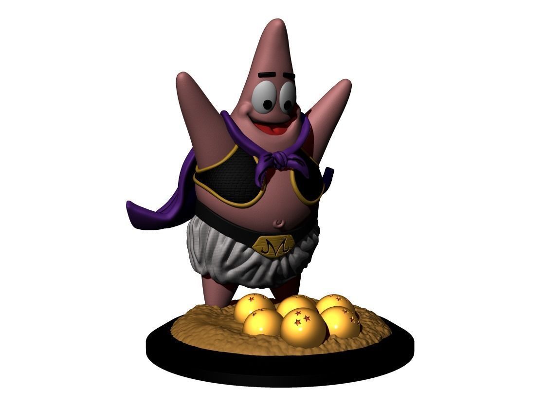 Fat BuuTrick - Mix DBZ - SpongeBob 3D print model_3