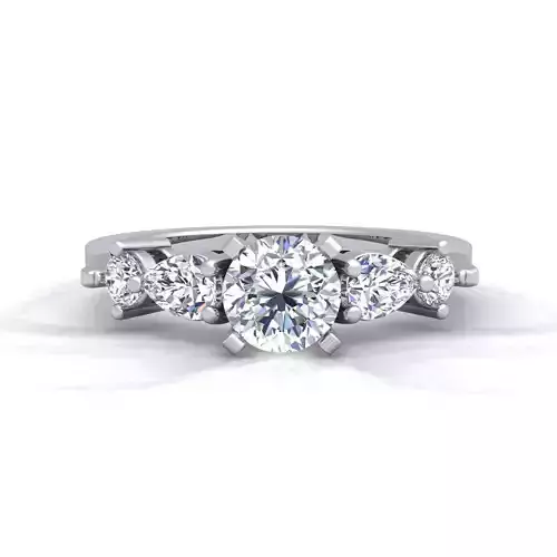 Five Stone Diamond Ring 3d Model Print 