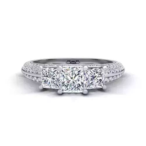 Vintage Royal Diamond Ring 3d Model Print 