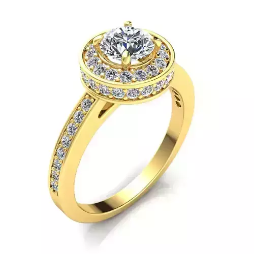 Royal Woman Ring 3d Model print 