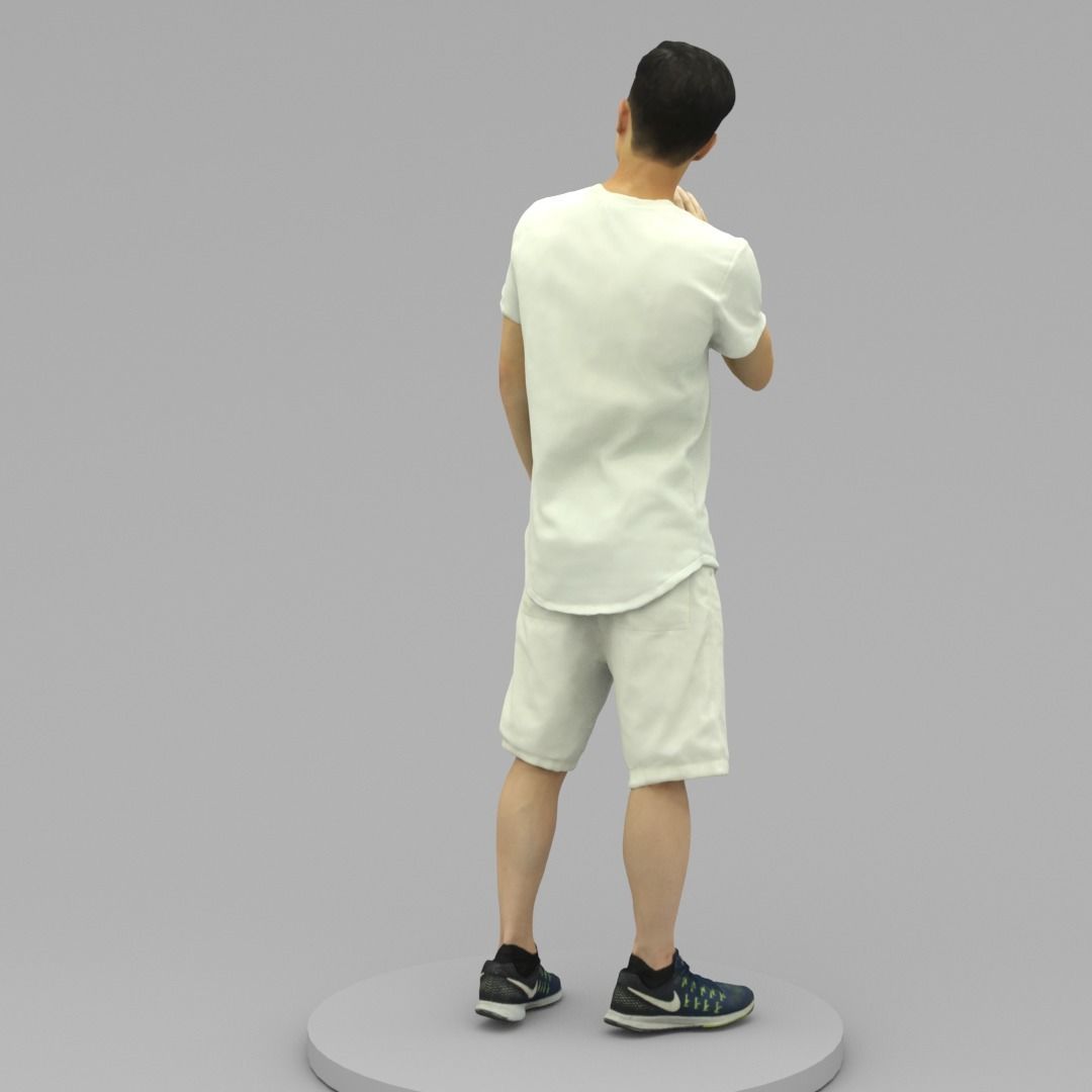 A Young Man Saying Hi 3D model_3