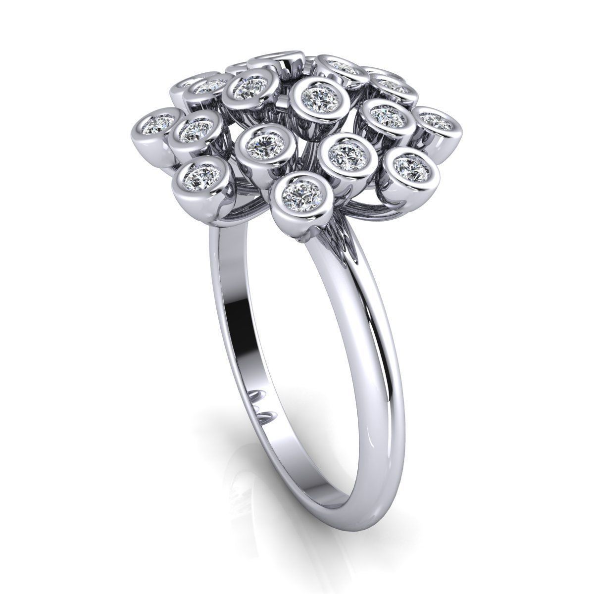 Flower Ring 3d Model Print 3D print model_10