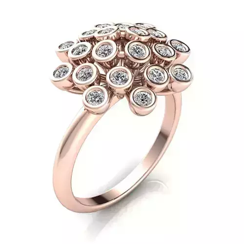 Flower Ring 3d Model Print 