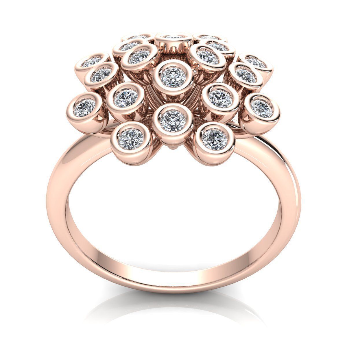 Flower Ring 3d Model Print 3D print model_4