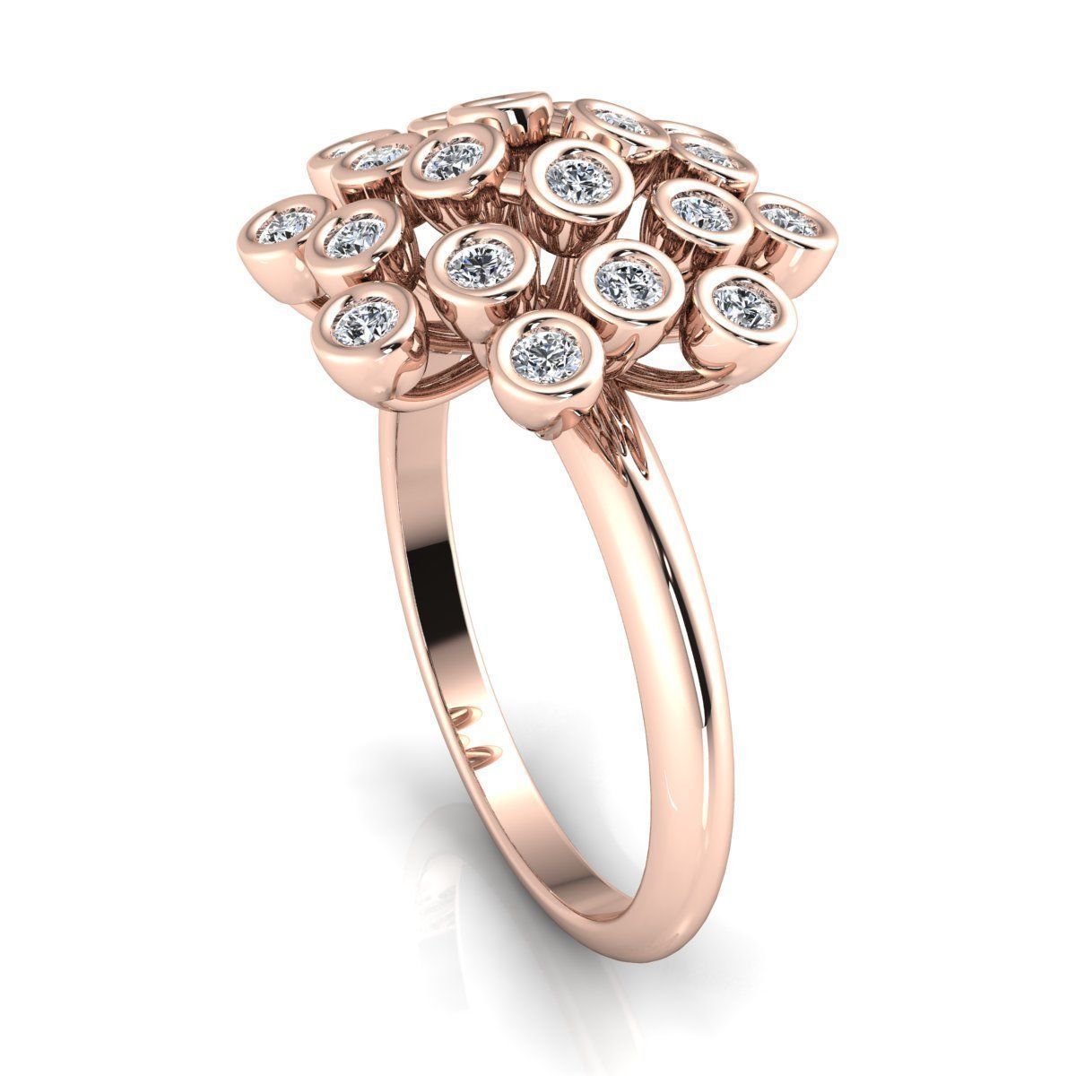 Flower Ring 3d Model Print 3D print model_11