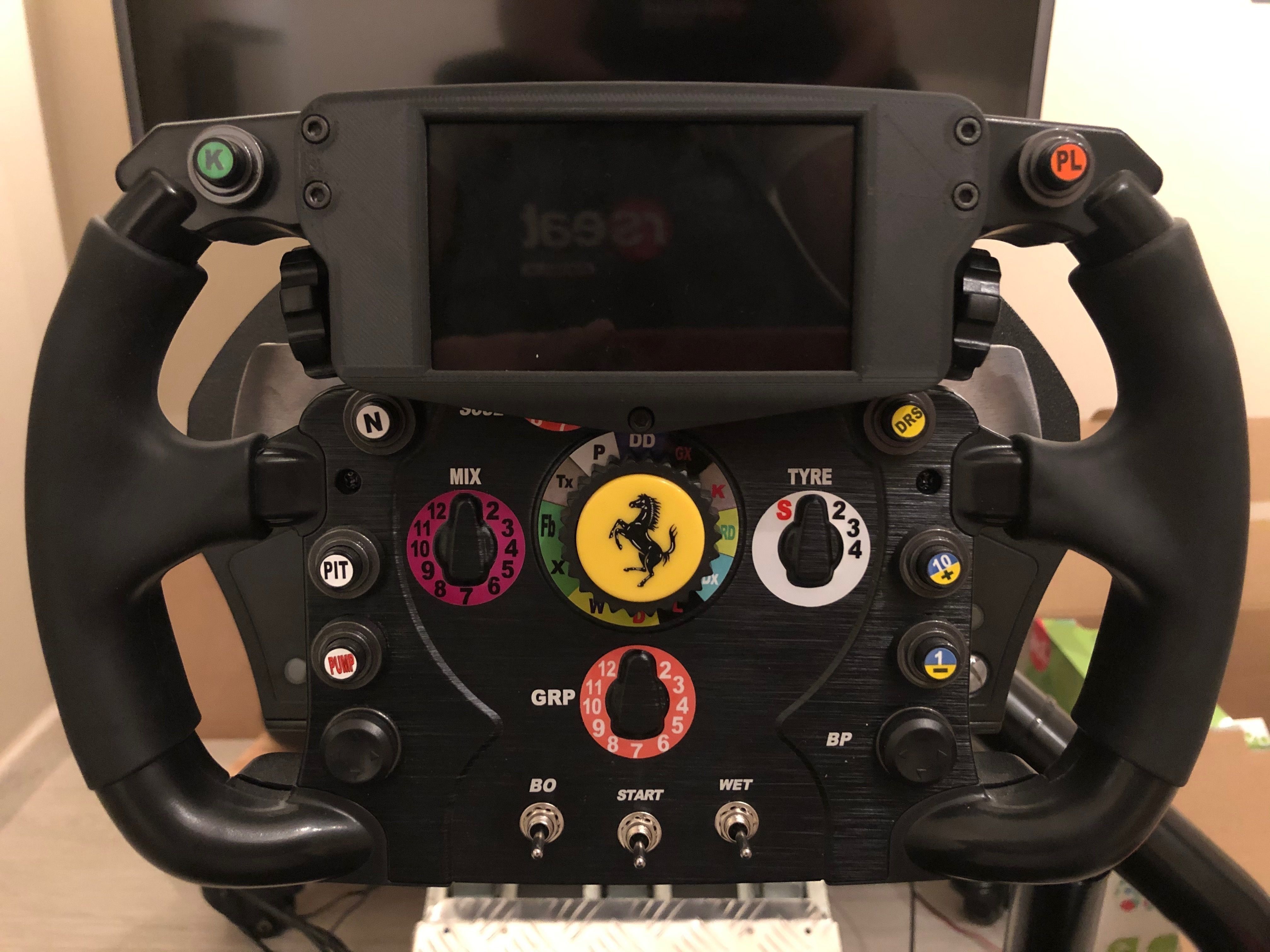 Thrustmaster F1 Wheel Addon stand for iPhone 5 5S 5SE 3D print model_7